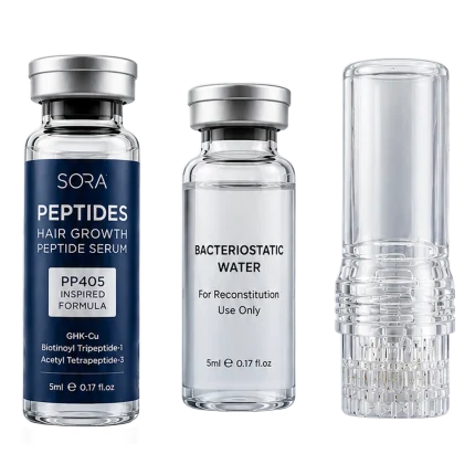 Peptidni serum, bakteriostatska voda i Hydra Needle aplikator iz SORA kompleta